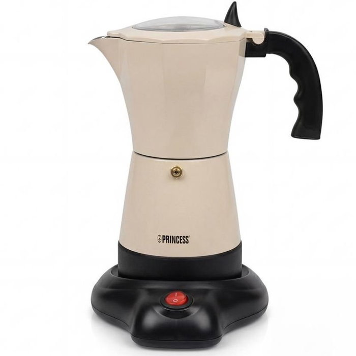 Princess 249431 Cafetera italiana eléctrica beige, 6 tazas Princess 249431 Cafetera italiana eléctrica beige, 6 tazas